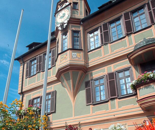 Die Fassade des Bietigheimer Rathauses muss saniert werden. Archivfoto: Alfred Drossel