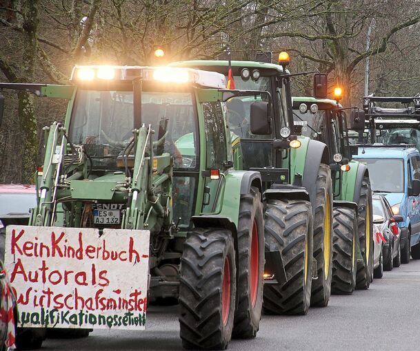 Eindrücke von der Bauerndemo, die am Samstag von Vaihingen nach Ludwigsburg geführt hat. Foto: Alfred Drossel