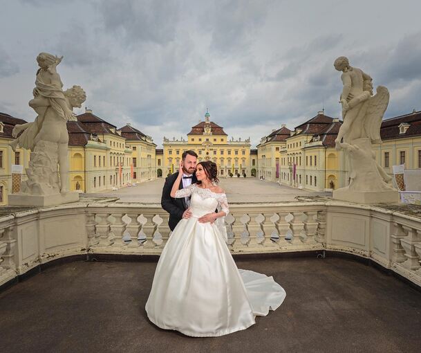 Das Residenzschloss ist eine beliebte Fotolocation für Hochzeitspaare. Foto: Staatliche Schlösser und Gärten