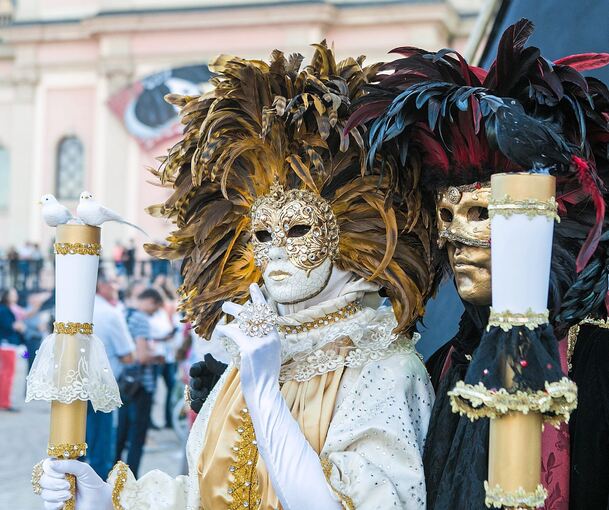 Mit abgespecktem Programm, aber zum Nulltarif, findet das Fest der Masken und der Kostüme in 2024 in Ludwigsburg statt. Foto: Tourismus & Events Ludwigsburg/p