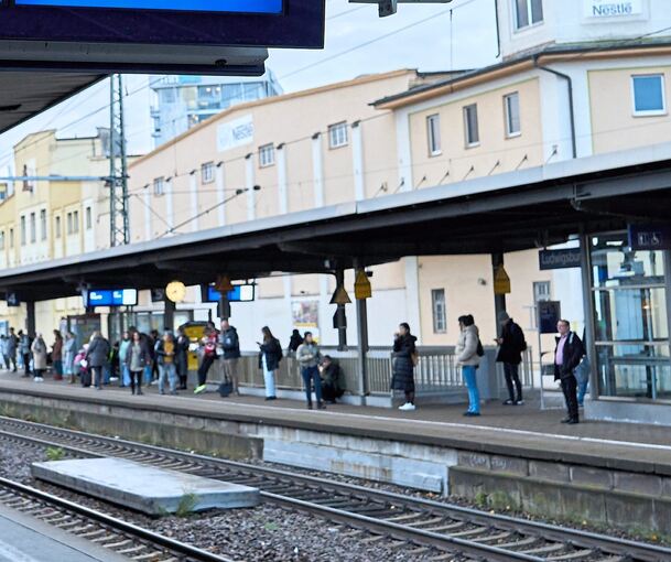 Nach dem Angriff auf dem Bahnsteig im Ludwigsburger Bahnhof hat die Polizei einen Verdächtigen festgenommen. Archivfoto: Andreas Becker