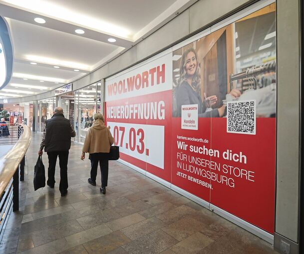 In der ersten Etage der Wilhelm Galerie wird eine Woolworth-Filiale eröffnet. Foto: Ramona Theiss