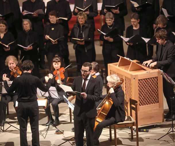 Vielschichtig und ausdrucksvoll: Der „Messias“ in der Friedenskirche. Foto: Ramona Theiss