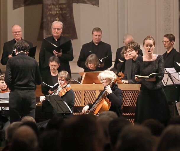 Vielschichtig und ausdrucksvoll: Der „Messias“ in der Friedenskirche. Foto: Ramona Theiss