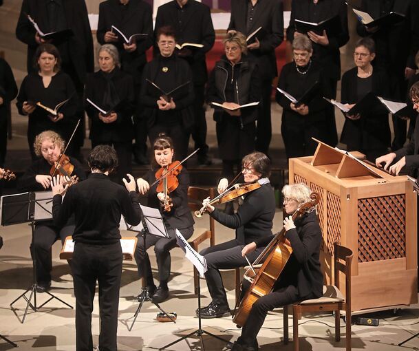 Vielschichtig und ausdrucksvoll: Der „Messias“ in der Friedenskirche. Foto: Ramona Theiss