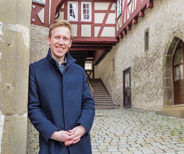 Jan Hambach aus Renningen möchte Bürgermeister in Freiberg werden. Foto: Holm Wolschendorf