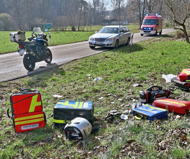 Die Unfallstelle zwischen Riet und Eberdingen. Foto: KS-Images.de/Andreas Rometsch