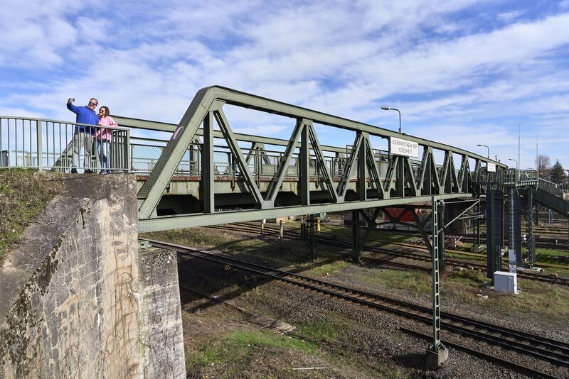 Ein letztes Selfie aufgenommen auf der Brücke.
