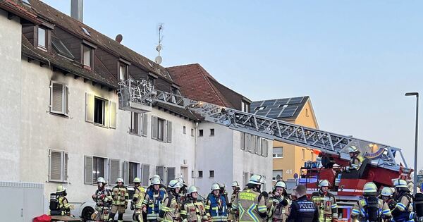 Fire in Ditzingen shared accommodation - One person probably seriously ...