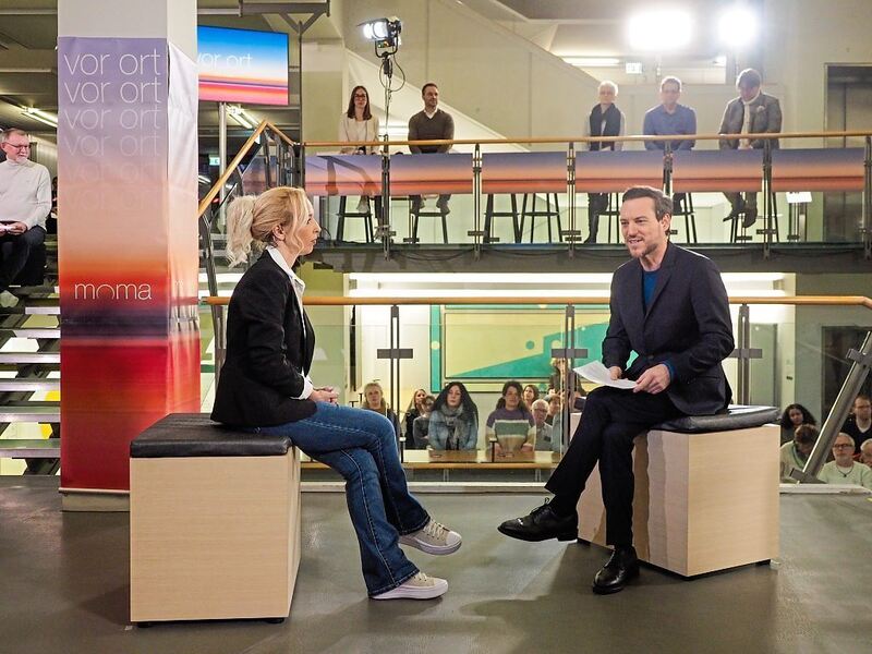 Olga Krylova im Gespräch mit Andreas Wunn.