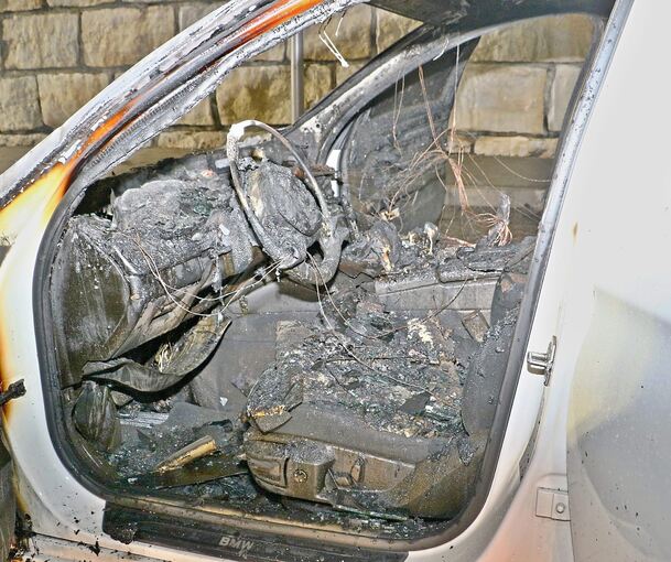 Blick ins Innere des Fahrzeugs.