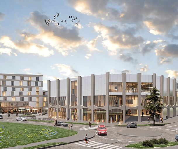 ... statt laut ursprünglicher Planung in einem Hotel zu logieren und unterirdisch zu parken.