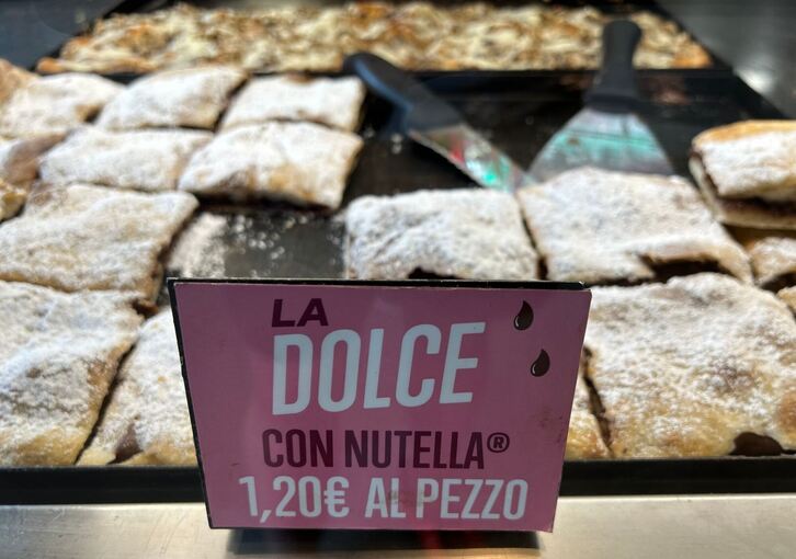 Pizza mit Nutella