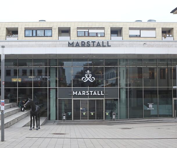 Das Marstallcenter ist am Samstag geräumt worden.