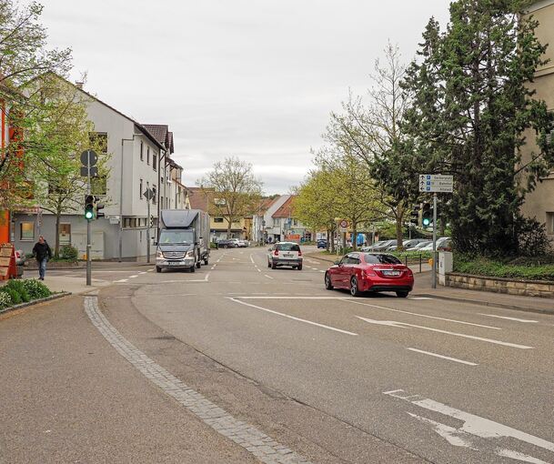 Eine von Marbachs wichtigsten Verkehrsachsen könnte bald durch einen kleinen Kreisverkehr ergänzt werden.