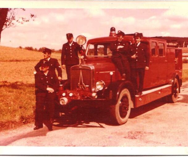 Das erste Feuerwehrauto der Feuerwehr Affalterbach.