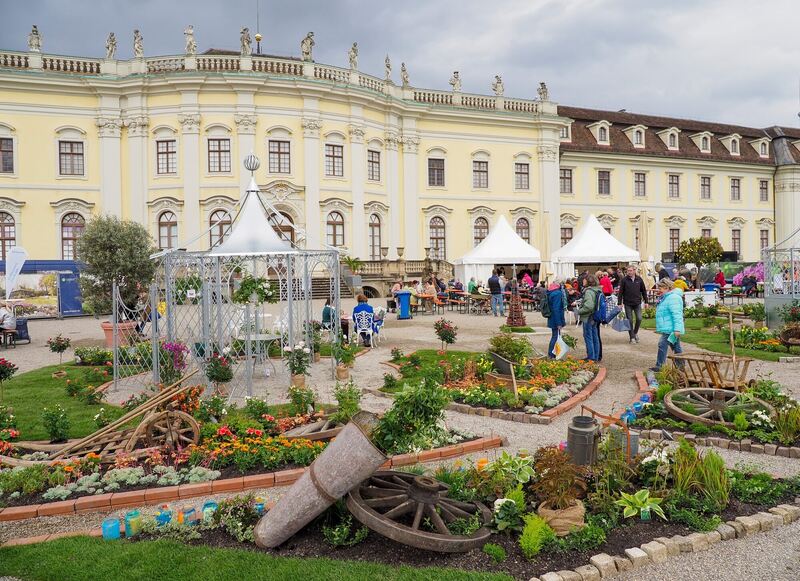 Einzigartige Kulisse vor der Südfassade des Ludwigsburger Schlosses.