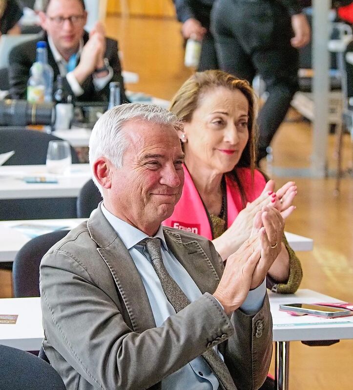 Auch vom CDU-Innenminister Thomas Stobl gab es Applaus.