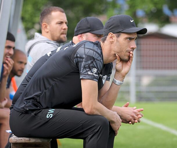 Enttäuscht: 08-Trainer Simon Wörner.