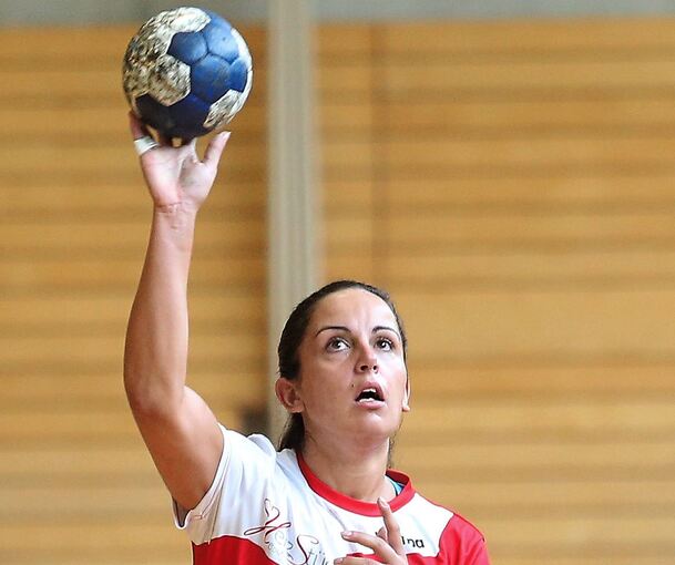 Sportliche Leiterin Denise Geier als Spielerin für die SG Schozach-Bottwartal 2019.