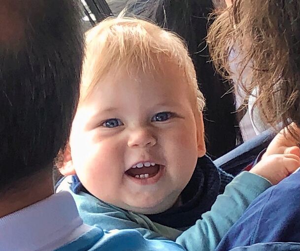 Joshua, der jüngste Besucher.