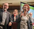 Schlagen sich gut beim Schwäbisch-Quiz: Ex-Blüba-Chef Volker Kugel, LKZ-Chefredakteurin Ulrike Trampus und Ministerpräsidentengattin Gerlinde Kretschmann.
