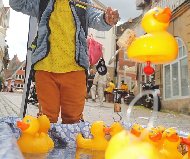 Ein Renner bei „Besigheim spielt“ im Jahr 2024: Entenangeln.