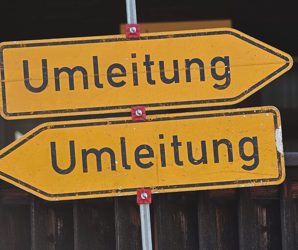 Ab 2. Juni gilt in Affalterbach eine geänderte Verkehrsführung. Für Lastwagen gibt es eine großräumige Umleitung.