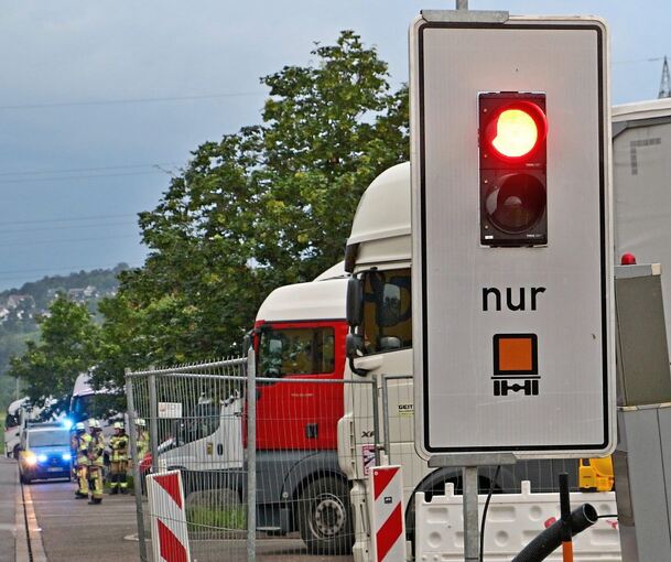 Keine Durchfahrt mehr in Richtung Engelbergtunnel hieß es am Donnerstag gegen halb sechs.