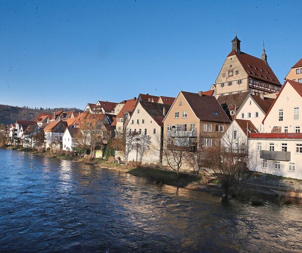 Besigheim war vom Hochwasser vor vier Wochen kaum betroffen.