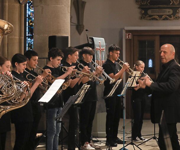 Wegen des schlechten Wetters ist die Nachtmusik am Samstag von der Innenstadt in die Cyriakuskirche verlegt worden.
