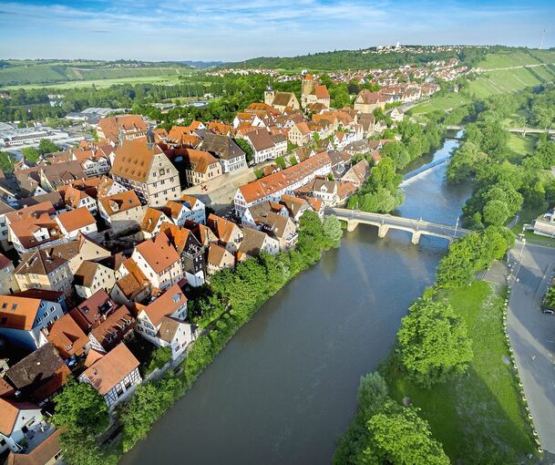 Die Enz in Besigheim (Archivbild): Das Landratsamt hat in dem Fluss mehrere tote Fische gefunden. Die Enz in Besigheim (Archivbild): Das Landratsamt hat in dem Fluss mehrere tote Fische gefunden.