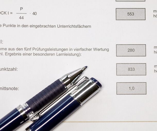 Auch bei einem Markgröninger Schüler steht eine 1,0 auf dem Abizeugnis.
