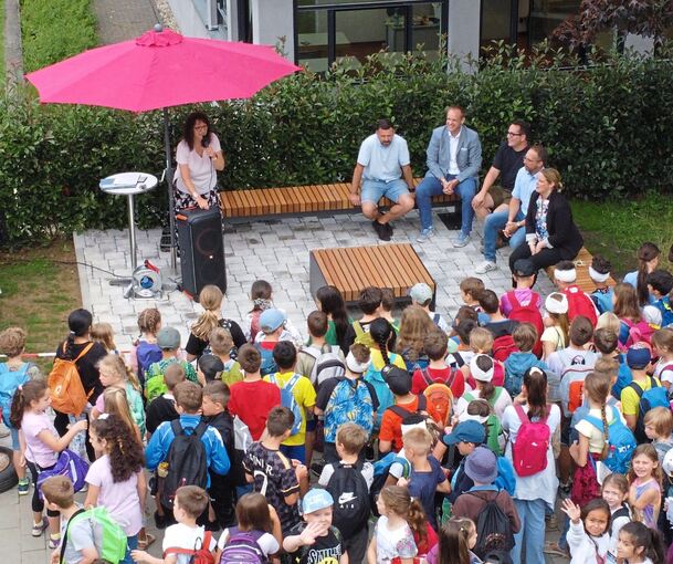Blick auf das neue Klassenzimmer.