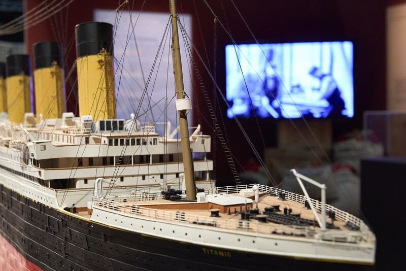 Ein Modell der legendären Titanic.