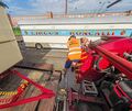 In Kornwestheim werden die Wagen entladen.