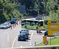 Wegen der Sanierung des Autobahnzubringers zwischen Aspach und Großbottwar und des daraus resultierenden Mehrverkehrs in Steinheim wurde auf der L 1100 bei Murr eine Behelfsampel installiert.