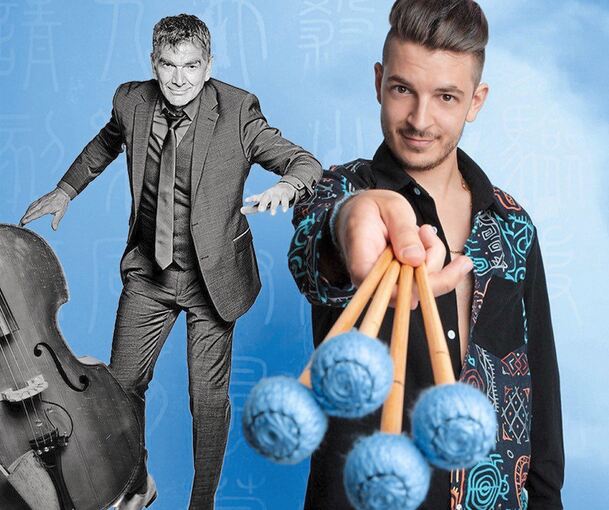 Hochspannungs-Sound: Der Schweizer Vibraphonist Lucas Dorado (rechts) und der Bassist Branko Arnsek.