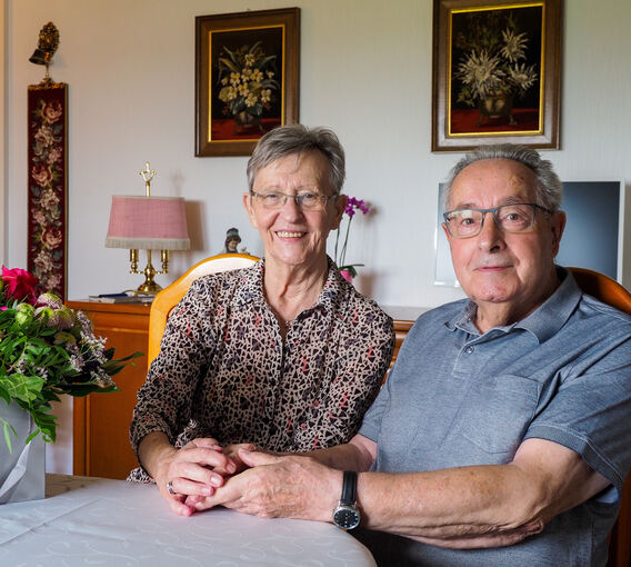 Annerose und Paul Franzkowiak aus Oßweil sind seit 65 Jahren verheiratet.