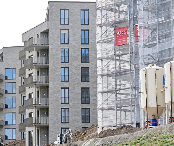 Neue Wohnungen – hier in Ostfildern – werden auch im Kreis Ludwigsburg händeringend gesucht. Doch die Bautätigkeit geht derzeit zurück.