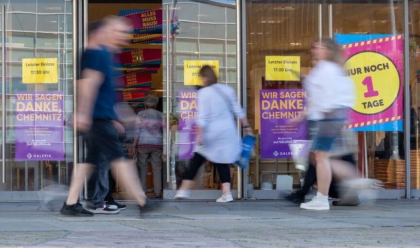 Galeria schließt Warenhaus in Chemnitz Galeria schließt Warenhaus in Chemnitz