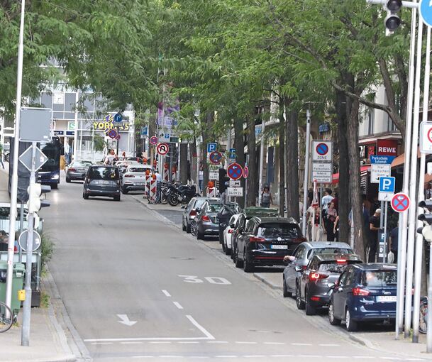 Ab heute ist die Myliusstraße für acht bis zehn Wochen nur noch einspurig befahrbar.