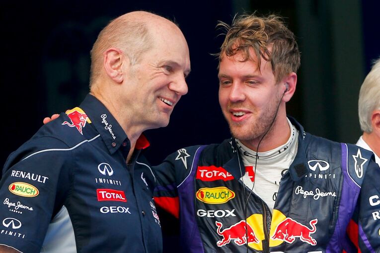 Sebastian Vettel und Adrian Newey (l.) Sebastian Vettel und Adrian Newey (l.)