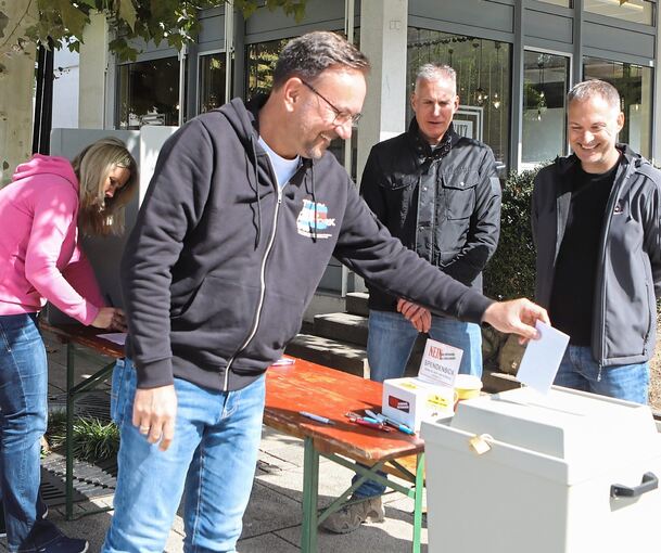 Votieren konnte man am Sonntag in Asperg und in Tamm.