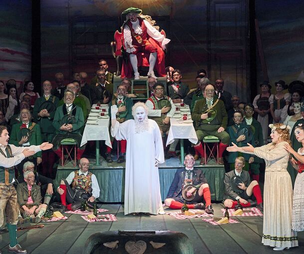 Feine Persiflage: „Der Freischütz“ an der Staatsoper Stuttgart.