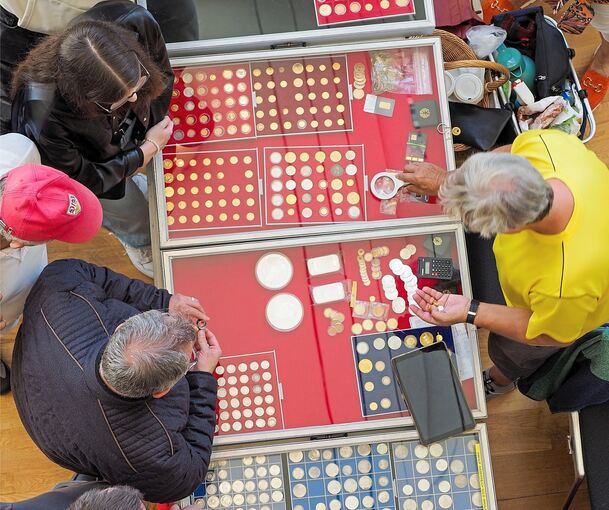 Ein El Dorado für Münzfans ist die Messe im Forum am Schlosspark.