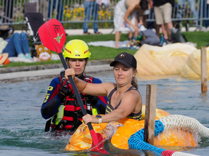 Impressionen von der Kürbisregatta.