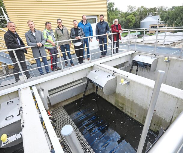 Einweihung der vierten Reinigungsstufe in Freiberg.