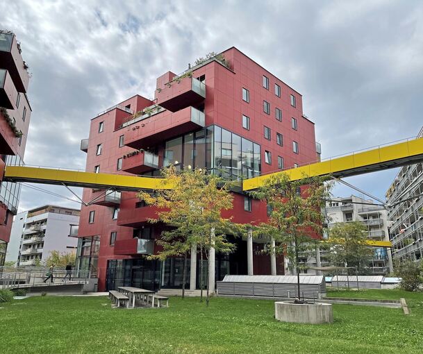 Das Sonnwendviertel am Wiener Hauptbahnhof.