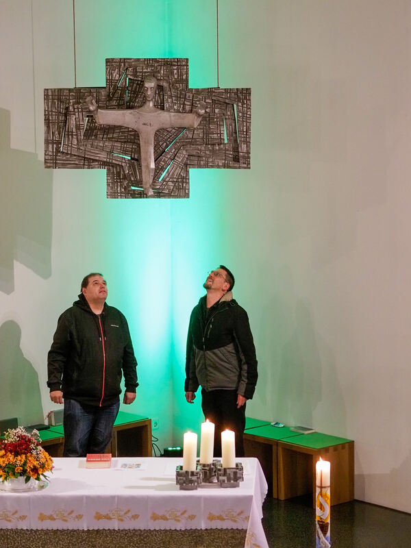 Die katholische Kirche Neckarweihingen hat sich zum Escape Room gewandelt.